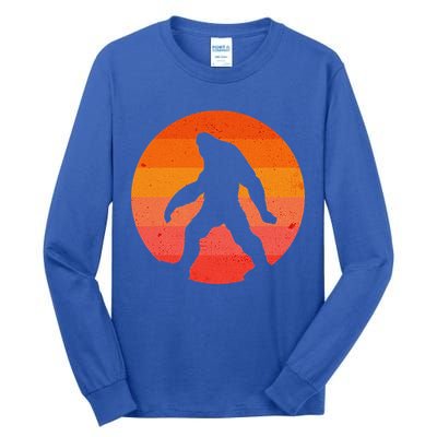 Bigfoot Halloween Moon Vintage Costume Sasquatch Yeti Gift Tall Long Sleeve T-Shirt