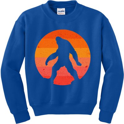 Bigfoot Halloween Moon Vintage Costume Sasquatch Yeti Gift Kids Sweatshirt