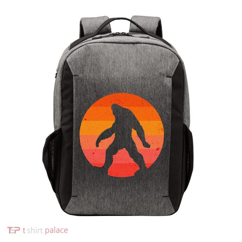 Bigfoot Halloween Moon Vintage Costume Sasquatch Yeti Gift Vector Backpack