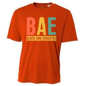 Black History Month Funny Gift Black Pride Bae Black And Educated Cool Gift Cooling Performance Crew T-Shirt