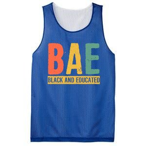 Black History Month Funny Gift Black Pride Bae Black And Educated Cool Gift Mesh Reversible Basketball Jersey Tank