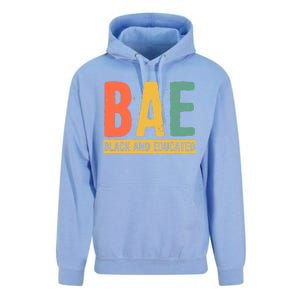 Black History Month Funny Gift Black Pride Bae Black And Educated Cool Gift Unisex Surf Hoodie