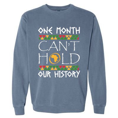 Black History Month Dashiki African Pride Heritage Quotes Funny Gift Garment-Dyed Sweatshirt