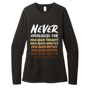 Black History Month Not Sorry For Being Black: & Womens Womens CVC Long Sleeve Shirt