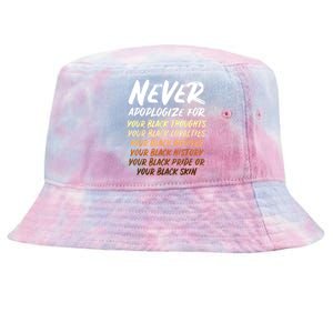 Black History Month Not Sorry For Being Black: & Womens Tie-Dyed Bucket Hat