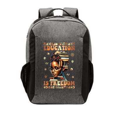 Black History Month Education Is Freedom Teacher Women Vector Backpack