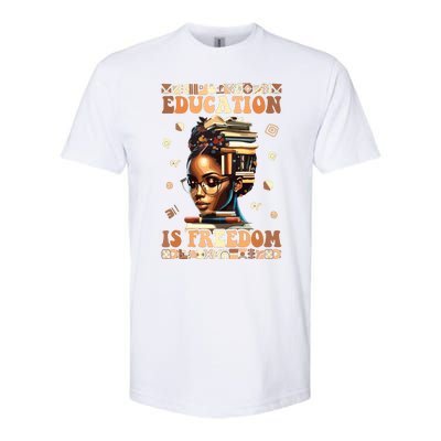 Black History Month Education Is Freedom Teacher Women Softstyle® CVC T-Shirt