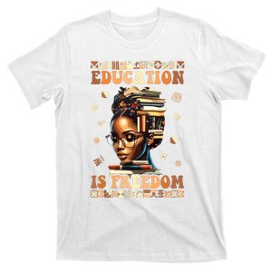 Black History Month Education Is Freedom Teacher Women T-Shirt