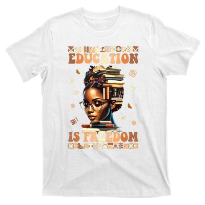 Black History Month Education Is Freedom Teacher Women T-Shirt