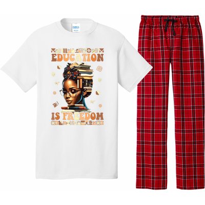 Black History Month Education Is Freedom Teacher Women Pajama Set