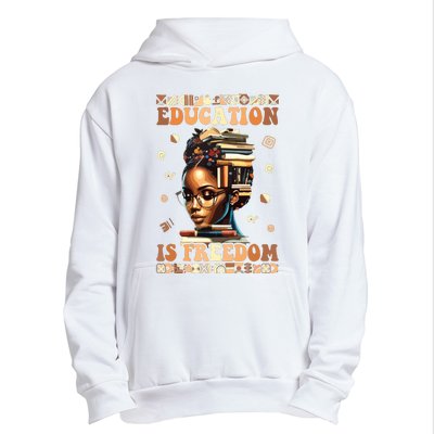 Black History Month Education Is Freedom Teacher Women Urban Pullover Hoodie