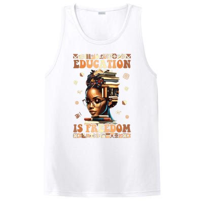 Black History Month Education Is Freedom Teacher Women PosiCharge Competitor Tank