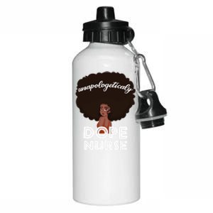 Black History Month Proud Black Unapologetically Dope Nurse Gift Aluminum Water Bottle 