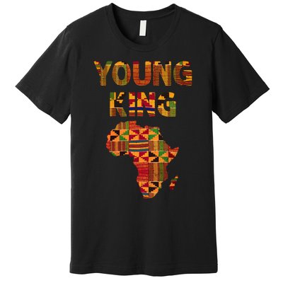 Black History Month Shirts Cool African Kente Art African American Print Premium T-Shirt