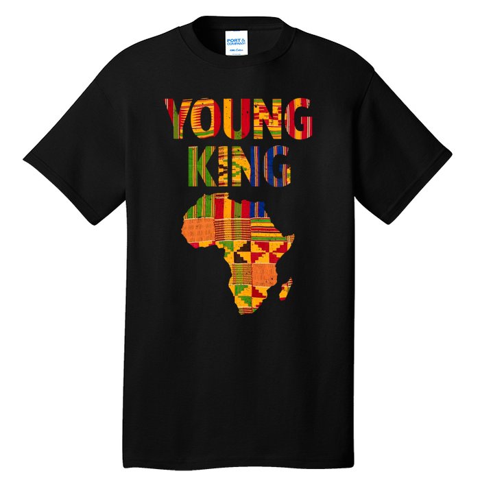 Black History Month Shirts Cool African Kente Art African American Print Tall T-Shirt