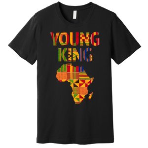 Black History Month Shirts Cool African Kente Art African American Print Premium T-Shirt