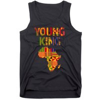 Black History Month Shirts Cool African Kente Art African American Print Tank Top