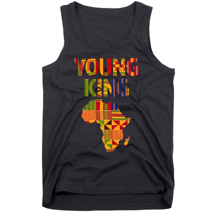 Black History Month Shirts Cool African Kente Art African American Print Tank Top