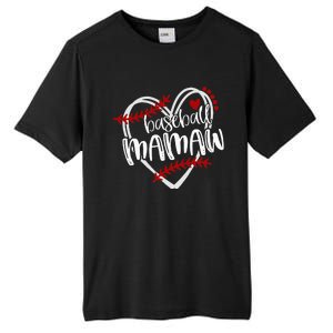 Baseball Heart Mamaw Grandma Trendy Tall Fusion ChromaSoft Performance T-Shirt