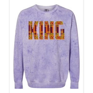 Black History Month Shirts Funny African King Gift Cool Kente Cloth Lover Colorblast Crewneck Sweatshirt