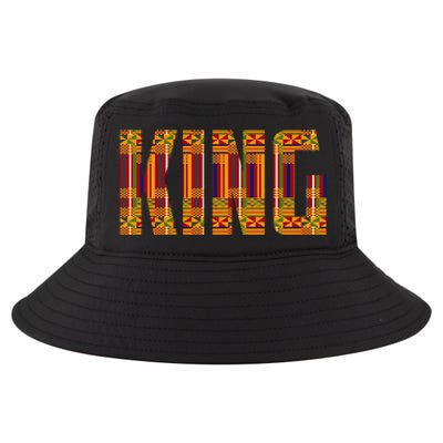 Black History Month Shirts Funny African King Gift Cool Kente Cloth Lover Cool Comfort Performance Bucket Hat