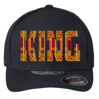 Black History Month Shirts Funny African King Gift Cool Kente Cloth Lover Flexfit Unipanel Trucker Cap