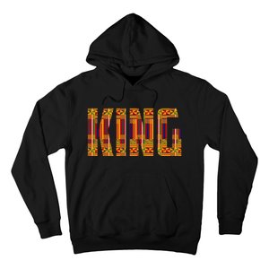 Black History Month Shirts Funny African King Gift Cool Kente Cloth Lover Hoodie