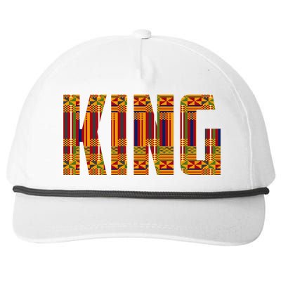 Black History Month Shirts Funny African King Gift Cool Kente Cloth Lover Snapback Five-Panel Rope Hat