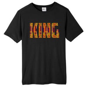 Black History Month Shirts Funny African King Gift Cool Kente Cloth Lover Tall Fusion ChromaSoft Performance T-Shirt