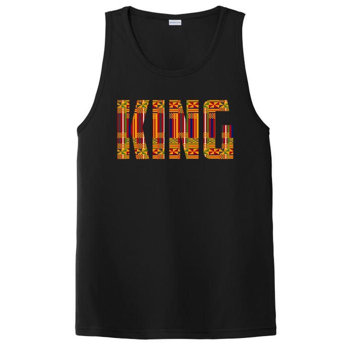 Black History Month Shirts Funny African King Gift Cool Kente Cloth Lover PosiCharge Competitor Tank