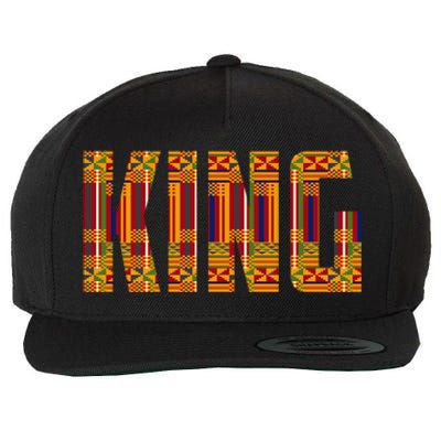 Black History Month Shirts Funny African King Gift Cool Kente Cloth Lover Wool Snapback Cap