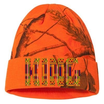 Black History Month Shirts Funny African King Gift Cool Kente Cloth Lover Kati Licensed 12" Camo Beanie