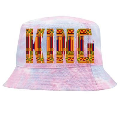 Black History Month Shirts Funny African King Gift Cool Kente Cloth Lover Tie-Dyed Bucket Hat