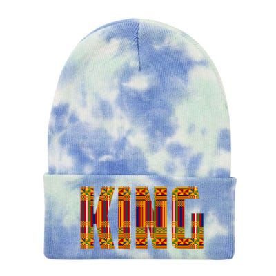 Black History Month Shirts Funny African King Gift Cool Kente Cloth Lover Tie Dye 12in Knit Beanie