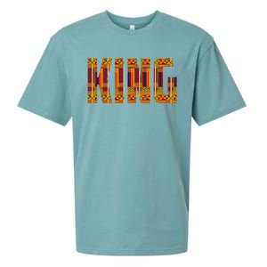 Black History Month Shirts Funny African King Gift Cool Kente Cloth Lover Sueded Cloud Jersey T-Shirt