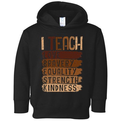 Black History Month Teach Black History Teacher Juneteenth Toddler Hoodie