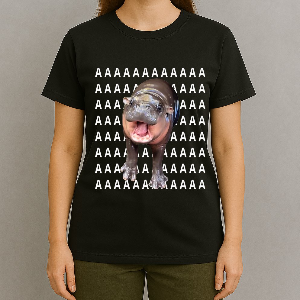Baby Hippo Moo Deng T-Shirt