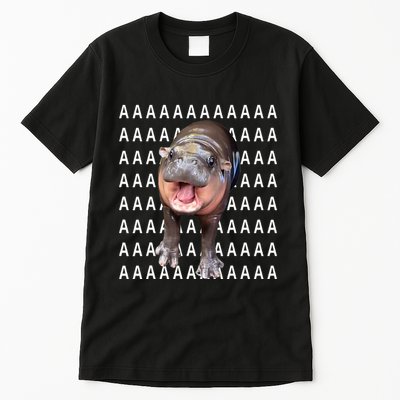 Baby Hippo Moo Deng Tall T-Shirt