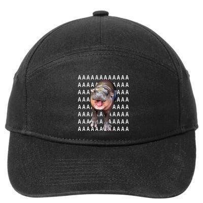 Baby Hippo Moo Deng 7-Panel Snapback Hat