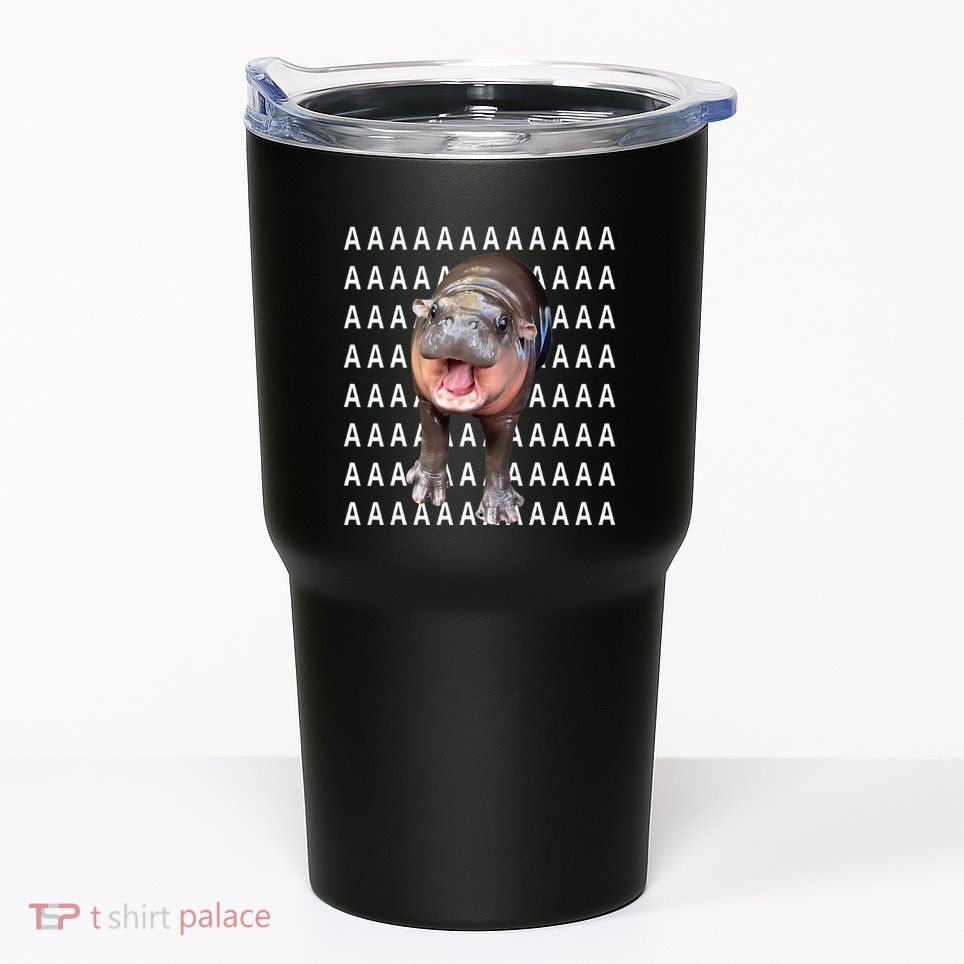 Baby Hippo Moo Deng Tumbler
