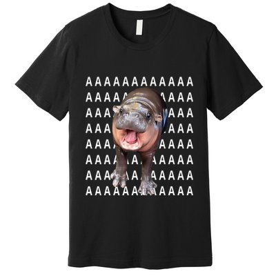 Baby Hippo Moo Deng Premium T-Shirt