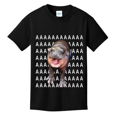 Baby Hippo Moo Deng Kids T-Shirt
