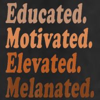 Black History Month Educated Motivated Elevated Melanated Adult Drive Performance Visor