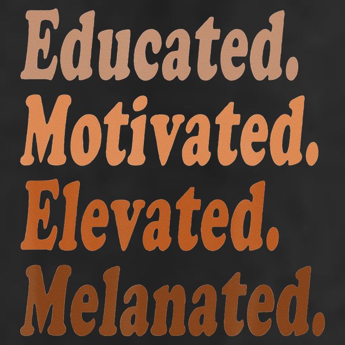 Black History Month Educated Motivated Elevated Melanated Adult Drive Performance Visor