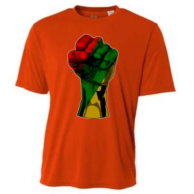 Black History Month Fist Gift Gift Cooling Performance Crew T-Shirt