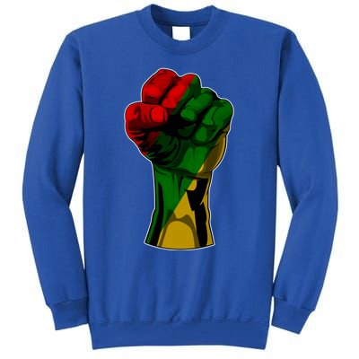 Black History Month Fist Gift Gift Tall Sweatshirt