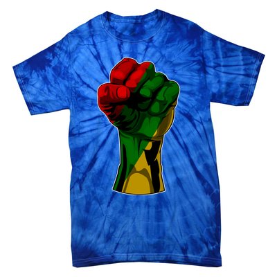 Black History Month Fist Gift Gift Tie-Dye T-Shirt