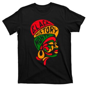 Black History Month African Woman Afro T-Shirt