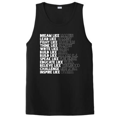 Black History Month Black Leaders Influential Inspirational Gift PosiCharge Competitor Tank