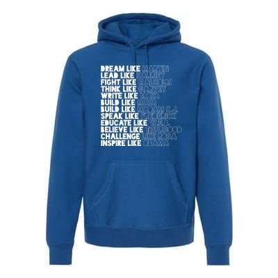 Black History Month Black Leaders Influential Inspirational Gift Premium Hoodie